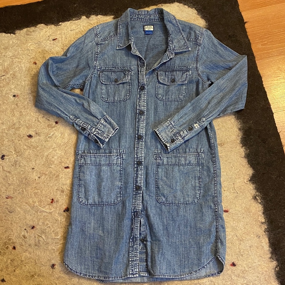 SOLD* Kavu Blue Denim Shirt Dress